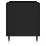 Mueble para discos madera contrachapada negro 74,5x38x48 cm