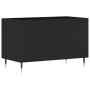 Mueble para discos madera contrachapada negro 74,5x38x48 cm