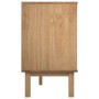 Cajonera OTTA madera maciza pino marrón y gris 111x43x73,5 cm