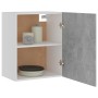 Armarios colgantes 2 uds madera contrachapada gris 50x31x60 cm