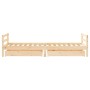 Estructura de cama para niños con cajones madera pino 90x200 cm