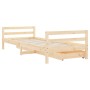 Estructura de cama para niños con cajones madera pino 90x200 cm