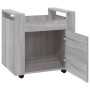Carrito de escritorio contrachapada gris Sonoma 60x45x60 cm