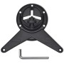 Patas de mesa ajustables en 4 alturas negro 870 mm