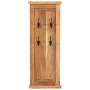 Percheros 2 unidades madera maciza de acacia 38x100 cm