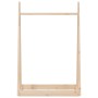 Perchero de madera maciza de pino 100x45x150 cm