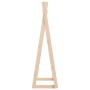 Perchero de madera maciza de pino 100x45x150 cm