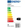 Aplique de pared cónico, LED e inoxidable