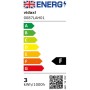 Aplique de pared cónico, LED e inoxidable