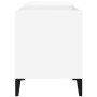 Mueble para discos madera contrachapada blanco 84,5x38x48 cm