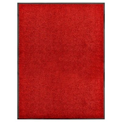 Felpudo lavable rojo 90x120 cm