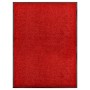 Felpudo lavable rojo 90x120 cm