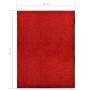 Felpudo lavable rojo 90x120 cm
