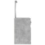 Tocador espejo madera contrachapada gris hormigón 90x50x132,5cm