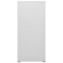 Armario archivador de acero gris claro 46x62x133 cm
