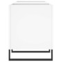 Mueble para discos madera contrachapada blanco 121x38x48 cm