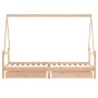 Estructura de cama para niños con cajones madera pino 80x200 cm