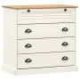 Cómoda VIGO madera maciza pino blanco 80x40x76 cm