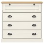Cómoda VIGO madera maciza pino blanco 80x40x76 cm