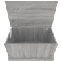 Baúl almacenaje madera contrachapada gris sonoma 70x40x38 cm