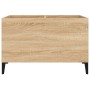 Mueble discos madera contrachapada roble Sonoma 74,5x38x48 cm