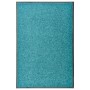 Felpudo lavable azul cian 60x90 cm