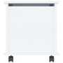 Baúl almacenaje ruedas ALTA madera maciza blanco 73x39,5x44 cm