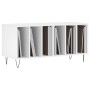 Mueble para discos madera contrachapada blanco 100x38x48 cm