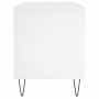 Mueble para discos madera contrachapada blanco 100x38x48 cm
