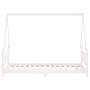 Estructura de cama para niños madera de pino blanco 90x190 cm