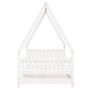Estructura de cama para niños madera de pino blanco 90x190 cm