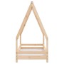 Estructura de cama para niños madera maciza de pino 70x140 cm