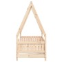 Estructura de cama para niños madera maciza de pino 70x140 cm