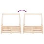 Estructura de cama para niños madera maciza de pino 70x140 cm