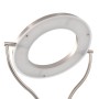 Lámpara de pie regulable plateado 18 W 180 cm