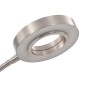 Lámpara de pie regulable plateado 18 W 180 cm