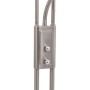 Lámpara de pie regulable plateado 18 W 180 cm