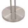 Lámpara de pie regulable plateado 18 W 180 cm