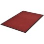 Alfombra de entrada de PVC roja, 90 x 120 cm