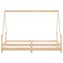 Estructura de cama infantil madera maciza de pino 90x190 cm