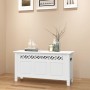 Banco de almacenamiento estilo barroco MDF blanco
