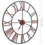 Reloj de pared de metal rojo 58 cm