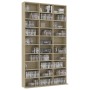 Armario para CDs madera contrachapada Sonoma 102x16x177,5 cm
