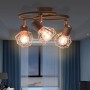 Lámpara de techo con 3 bombillas LED de filamento 12 W
