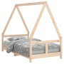 Estructura de cama para niños madera maciza de pino 80x160 cm