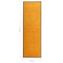Felpudo lavable naranja 60x180 cm