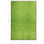 Felpudo lavable verde 120x180 cm