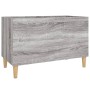 Mueble discos madera contrachapada gris sonoma 74,5x38x48 cm