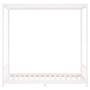 Estructura de cama para niños madera de pino blanco 90x190 cm