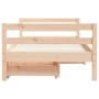 Estructura de cama infantil con cajones madera de pino 80x160cm